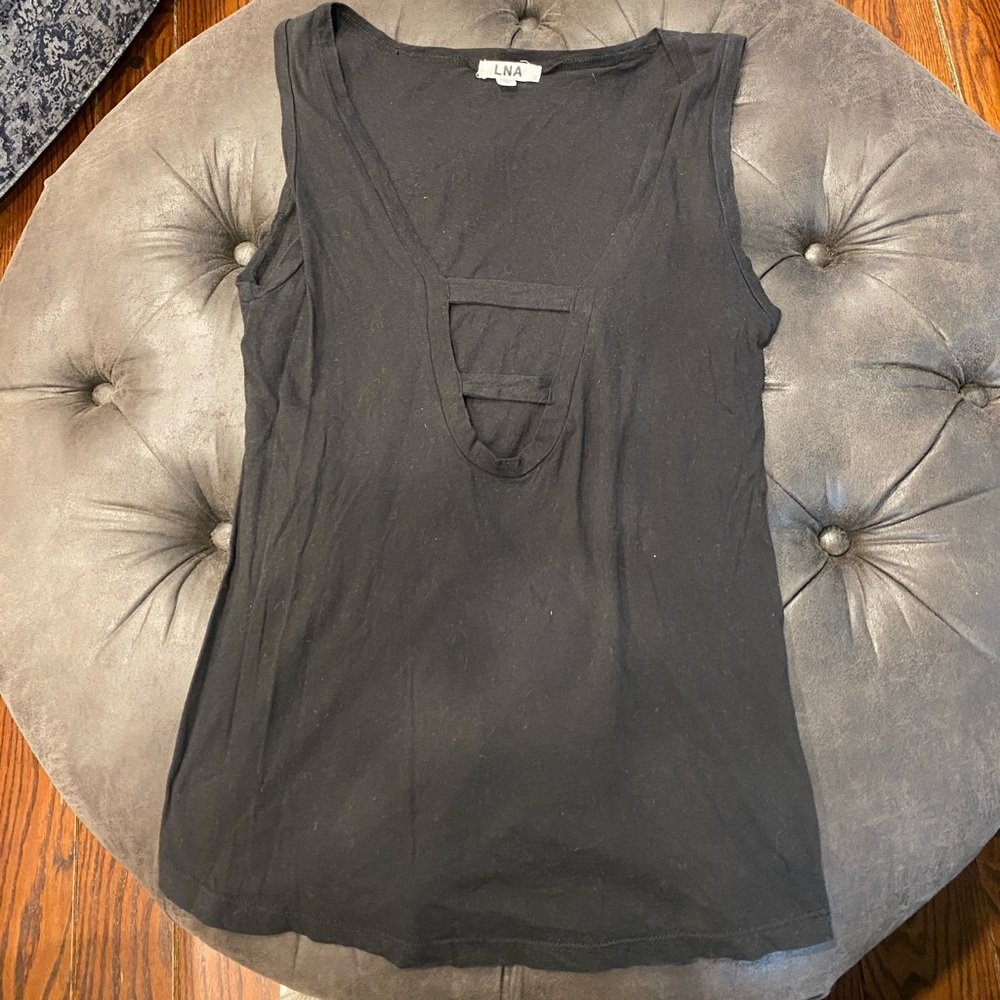 LNA Black Tank top